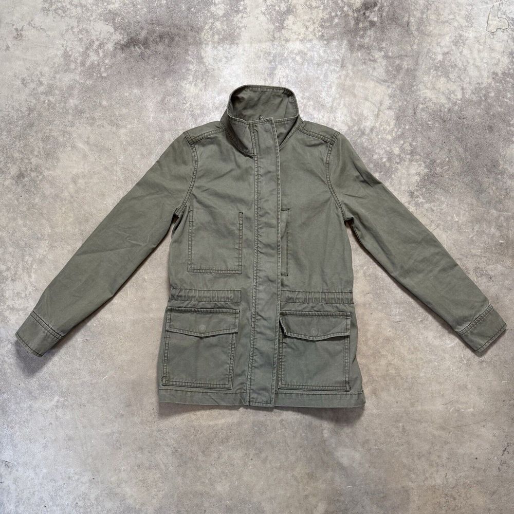 Madewell Jacket Womens Size XXS Army Green Utility Passage Cotton